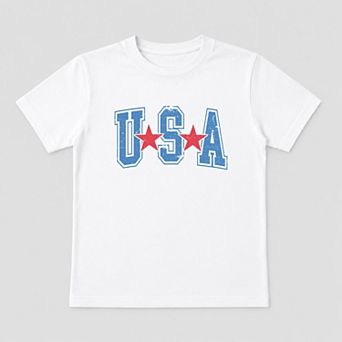 Varsity USA Red Stars - Toddler Short Sleeve Graphic T-Shirt