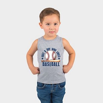 Just A Boy Who Loves Baseball - Toddler Graphic Tank