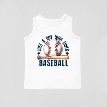 Just A Boy Who Loves Baseball - Toddler Graphic Tank