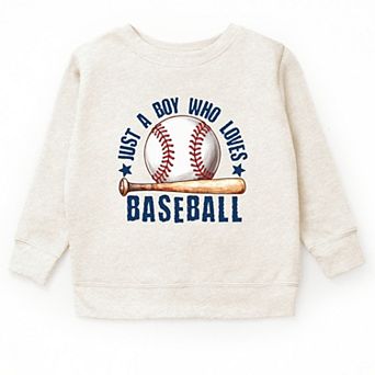 Just A Boy Who Loves Baseball - Youth Graphic Sweatshirt