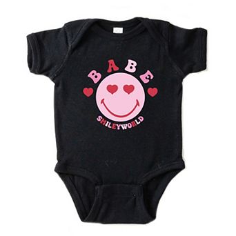 SmileyWorld Babe Smile - Infant Short Sleeve Graphic Bodysuit