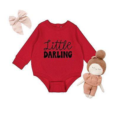 Little Darling Cursive - Infant Fleece BodySuit