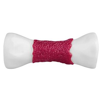 FrienHund Aggressive Chewers Beef Flavor Solid Nylon Chew Bone Dog Toy, Brown, 1 count