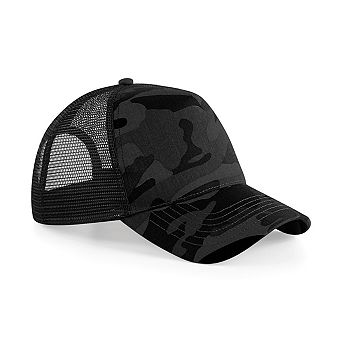 Beechfield Retro Camouflage Snapback Trucker Cap