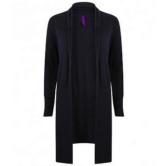 Henbury Womens/Ladies Long Line Open Cardigan