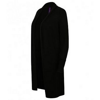 Henbury Womens/Ladies Long Line Open Cardigan