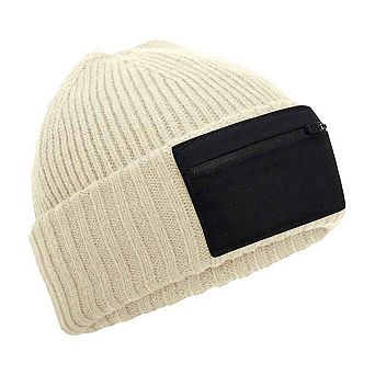 Beechfield Zip Patch Beanie