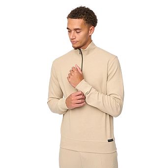 Duck and Cover Mens Slellmoore Quarter Zip Sweatshirt