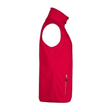 Printer RED Mens Sideflip Sleeveless Fleece Top