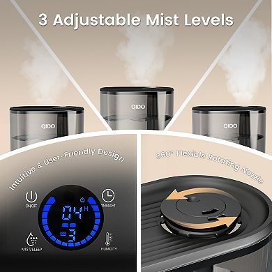 CloudRest Pro Top Fill Humidifiers, 5L Tank for Large Room