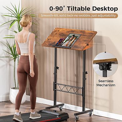 Standing Desk Adjustable Height & Tiltable Tabletop