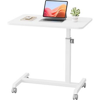 Mobile Rolling Laptop PC Table with Lockable Casters