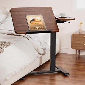 Tiltable Overbed Table with Wheels
