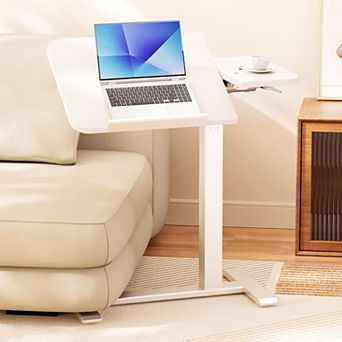 Tiltable Overbed Table with Wheels