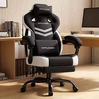 Big & Tall Computer Chair with Footrest and Lumbar Support for Adults