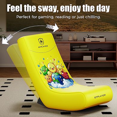 Gaming Floor Rocking Chair with Angle Limiter