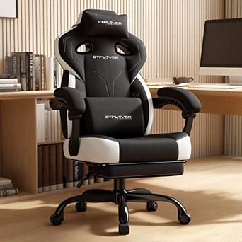 Big & Tall Computer Chair with Footrest and Lumbar Support for Adults