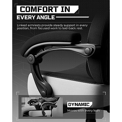 Big & Tall Computer Chair with Footrest and Lumbar Support for Adults