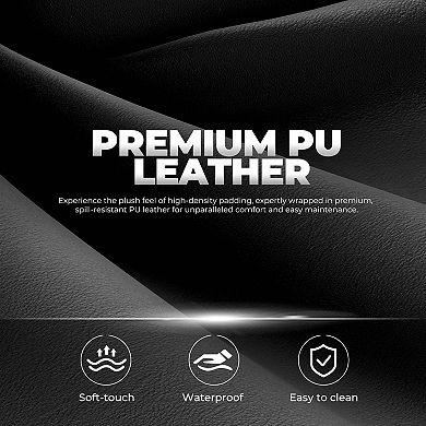 Leather Gaming Chair with Pocket Spring Cushion, High Back
