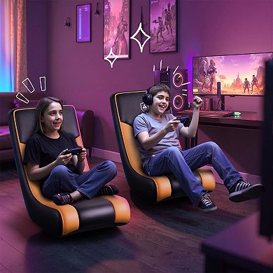 Floor Rocker Gaming Chair, Adjustable Angle Limiter