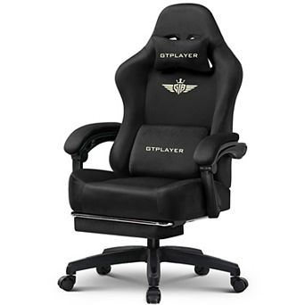 Gaming Chair Fabric with Pocket Spring Cushion, High Back