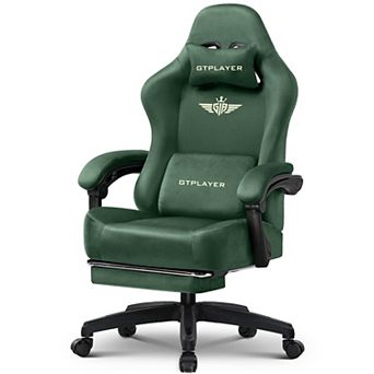 Gaming Chair Fabric with Pocket Spring Cushion, High Back