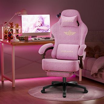 Gaming Chair Fabric with Pocket Spring Cushion, High Back