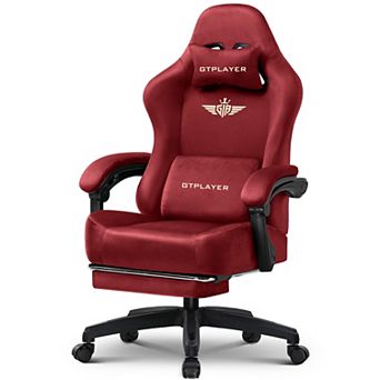 Gaming Chair Fabric with Pocket Spring Cushion, High Back