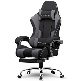 CloudRest Pro Gaming Chair with Massage, Footrest and Lumbar Support