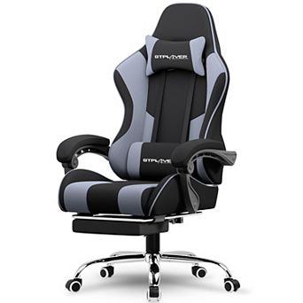 CloudRest Pro Gaming Chair with Massage, Footrest and Lumbar Support