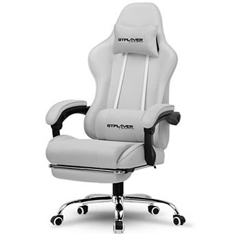 CloudRest Pro Gaming Chair with Massage, Footrest and Lumbar Support