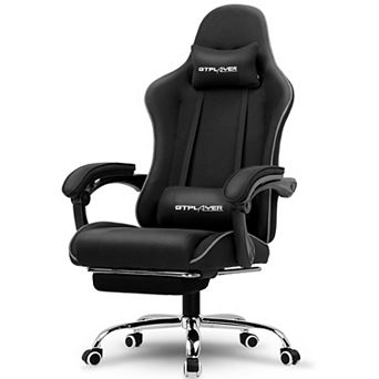 CloudRest Pro Gaming Chair with Massage, Footrest and Lumbar Support