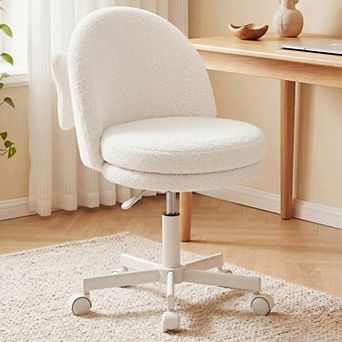 CloudRest Pro Vanity Chair with Bow Lumbar Pillow