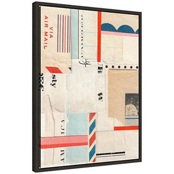 Air Mail FC by Felicia Dadak Framed Canvas Wall Art Print
