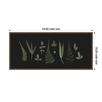 Botanical Leaf Study Panel by Stephanie Klatt Framed Canvas Wall Art Print