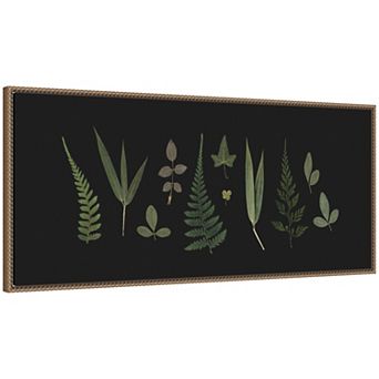 Botanical Leaf Study Panel by Stephanie Klatt Framed Canvas Wall Art Print
