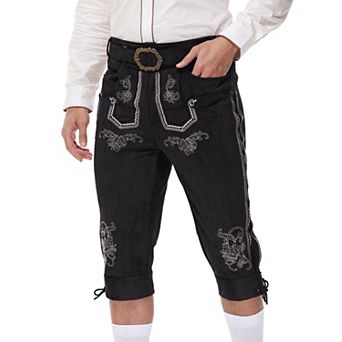 Men's Vintage Trousers with Side Pockets Casual Pants