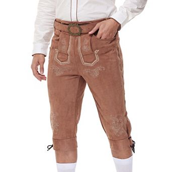 Men's Vintage Trousers with Two Side Pockets Casual Pants
