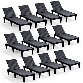 Nestl Lounge Chair Outdoor - Waterproof, Adjustable Lawn Chairs, Lightweight Patio Lounge Chair