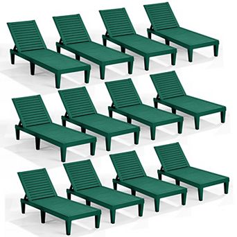 Nestl Lounge Chair Outdoor - Waterproof, Adjustable Lawn Chairs, Lightweight Patio Lounge Chair