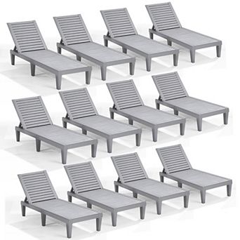 Nestl Lounge Chair Outdoor - Waterproof, Adjustable Lawn Chairs, Lightweight Patio Lounge Chair