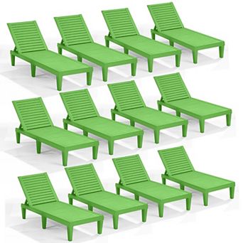 Nestl Lounge Chair Outdoor - Waterproof, Adjustable Lawn Chairs, Lightweight Patio Lounge Chair