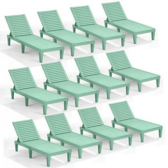Nestl Lounge Chair Outdoor - Waterproof, Adjustable Lawn Chairs, Lightweight Patio Lounge Chair