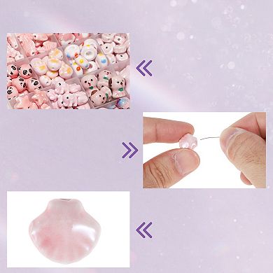 0.55"x0.43" 10 Pcs Ceramic Beads for DIY Shell