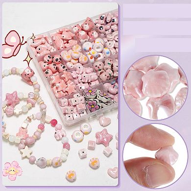 0.55"x0.43" 10 Pcs Ceramic Beads for DIY Shell