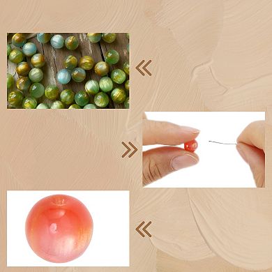 20 Pcs Acrylic Beads Ideal for Crafts 0.31"x0.31"