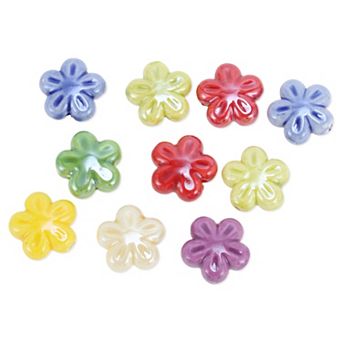 0.67"x0.67" 10 pc Ceramic Beads Ideal for Crafts Bracelet