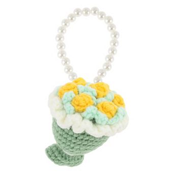 1 pc Flower Keychai Faux Pearl Chain Design