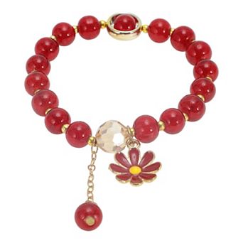1 pc Beaded Bracelets for Women Stretch Artificial Crystal