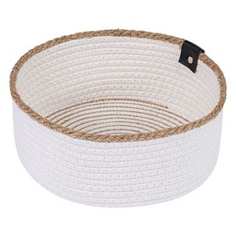 1 Pack Woven Storage Basket Shelf Closet Storage Bin for Key Tray Bowl for Entryway Desk